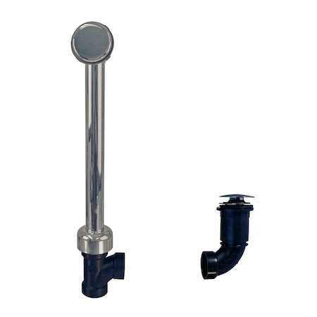 Westbrass Semi-Exposed Tip-Toe BW&O, in Satin Nickel 493144HRH-07